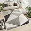 Modern Geometric Triangles Hand Carved Soft Living Room Area Rug 