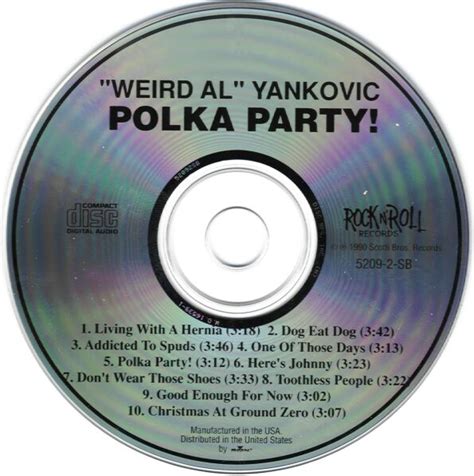 Xvr27s Weird Al Yankovic Homepage Scans Polka Party