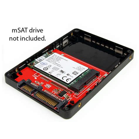 Amazon StarTech 2 5in SATA To Mini SATA SSD Adapter Enclosure