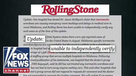 Rolling Stone Slammed For Spreading False Story On COVID Patients Fox