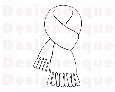 Scarf Outline Svg Scarf Svg Winter Svg Cold Scarf Clipart Etsy My Xxx Hot Girl
