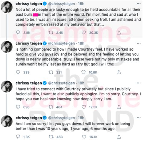Chrissy Teigen Says She Was An Insecure Troll As She Apologizes For Internet Bullying Courtney