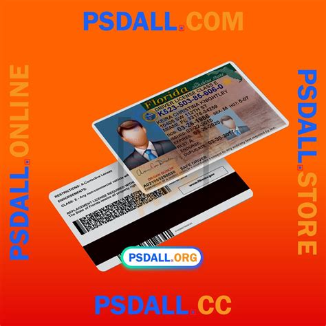 Florida Driver License Psd Template V1