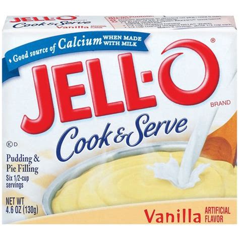 Jell O Jello Vanilla Cook And Serve Pudding And Pie Filling 46 Oz