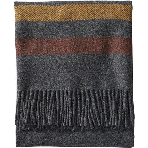 Pendleton Eco Wise Wool Washable Fringe Throw Blanket