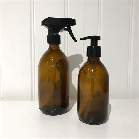 Brown Glass Pump Bottle Or Spray Bottle Utilitybrighton