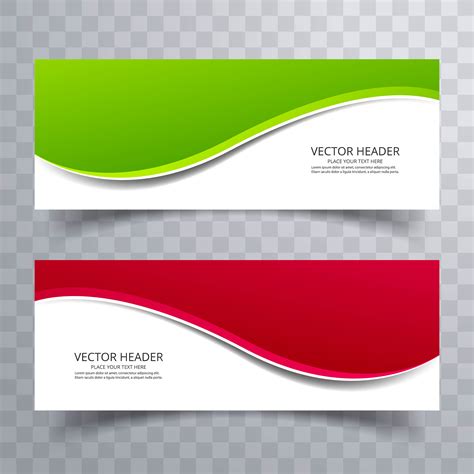 Banner Background Modern Template Colorful Wave Design 245180 Vector