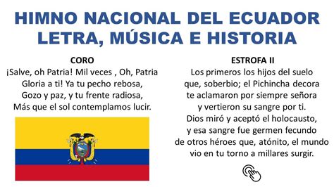 Imagenes De Himno Nacional Del Ecuador Poema Al Himno Nacional Del