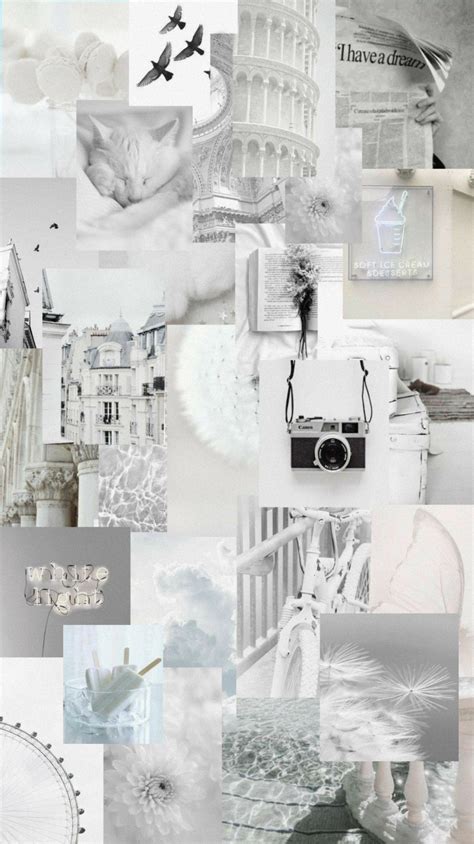 Pastel White Aesthetic Collage Aesthetic Indie Rainbow Aesthetic
