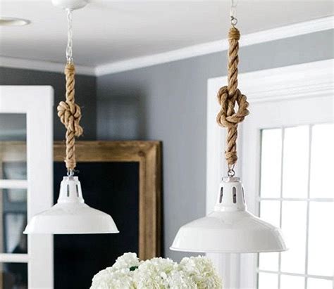 Rope Cord Pendant Lights Nautical Pendant Lighting Diy Pendant Light