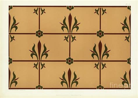 Medieval Pattern From The Practical Decorator And Ornamentist 1892 By G