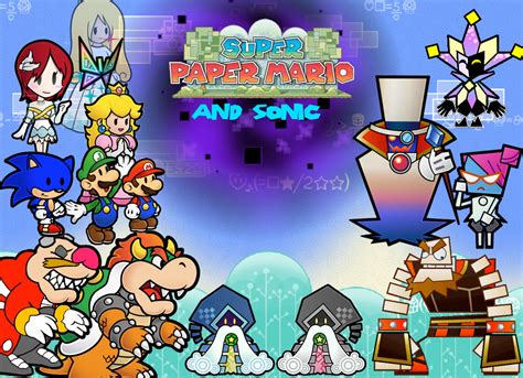 Super Paper Mario And Sonic Cover By Theblacknova On Deviantart