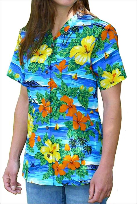 Hawaiian Shirts For Women Hawaiian Print Shirts