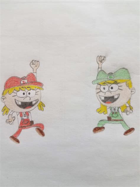 Lana And Lola As Mario And Luigi From The Super Mario Bros Super Show The Loud House Amino Amino