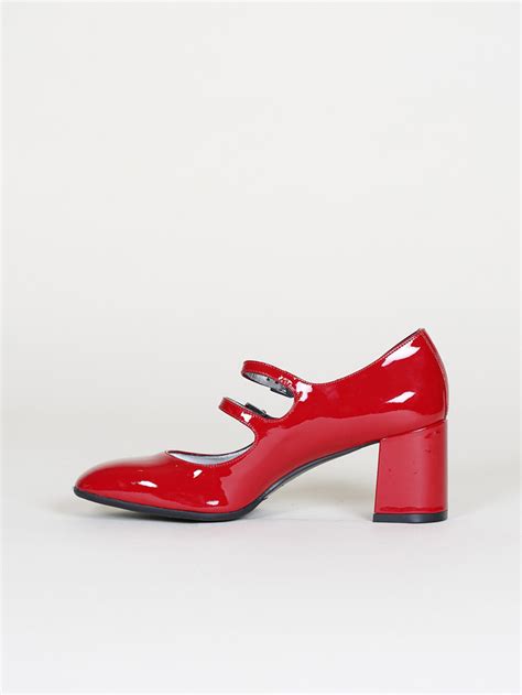 Alice Red Patent Leather Mary Janes Carel Paris Shoes