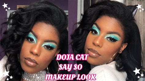 Doja Cat Say So Inspired Makeup Tutorial Youtube