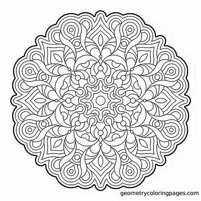 Coloring Pages Mandala Geometry Para Colorear Mandalas