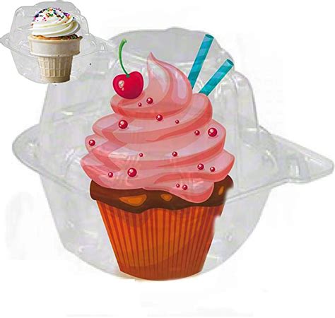 50 Jumbo Individual Cupcake Containers Large Strong Quality