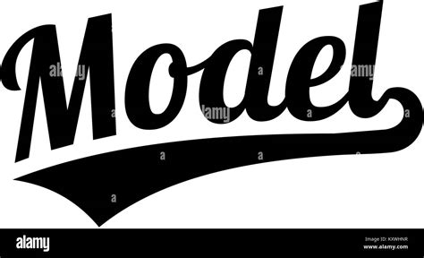Model Word In Retro Style Stock Photo Alamy