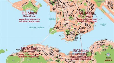 Hong Kong Vector City Maps Eps Illustrator Freehand Corel Draw