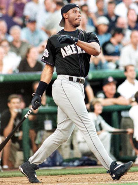 Ken Griffey Jr Of The Seattle Mariners Wearing The Air Griffey Max Iii