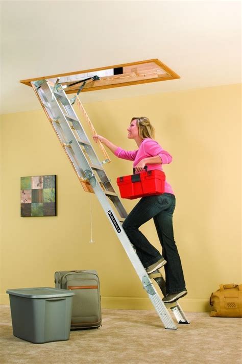 Buy pull down projector screens and get the best deals at the lowest prices on ebay! Folding Attic Access Pull Down Steps Ladder Aluminum Loft ...