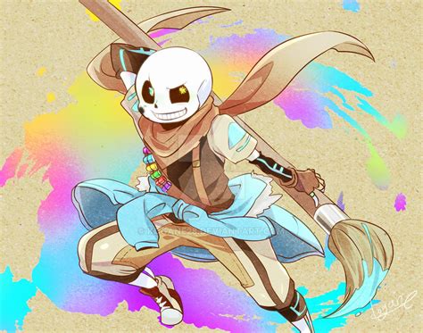 #undertale #sans #error sans #ink sans #tbh this could be taken both ways (ink @ error and vice versa) #but yeh this is how it is #frenemies #utmv #dun worry my next post will hopefully be skeletober. Ink!sans by kogane28 on DeviantArt