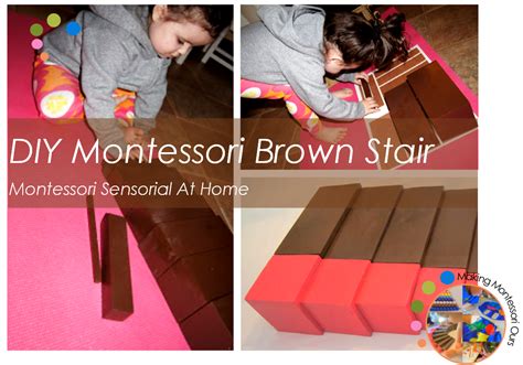 Diy Montessori Brown Stair Sensorial At Home Making Montessori Ours Hot Sex Picture