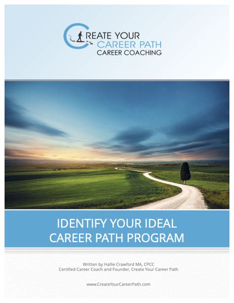 Createyourcareerpathidentify Your Ideal Career Workbookpdf Fillable