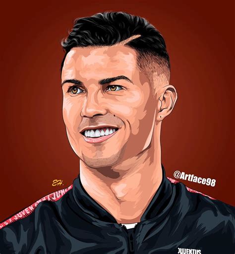Cristiano Ronaldo Cr7 Cartoon Avatar Bighead Caricature Profile