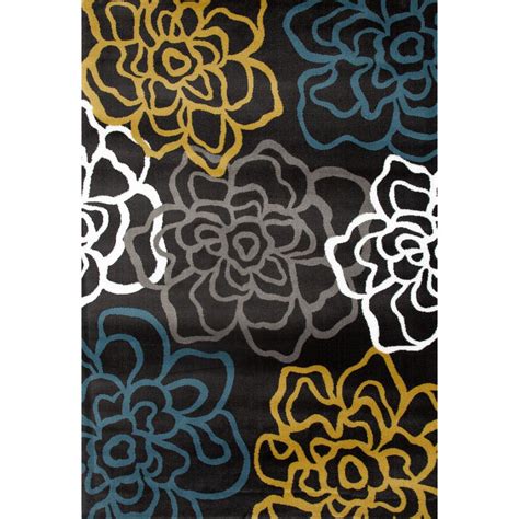 World Rug Gallery Contemporary Floral 9 Ft X 12 Ft