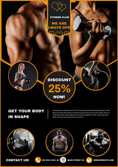 Gym Fitness Template Postermywall