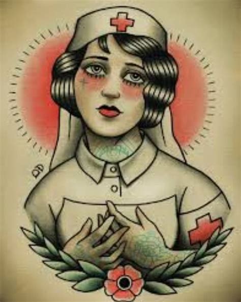 nurse tattoo ideas traditional tattoo nurse tattoo traditional tattoo flash