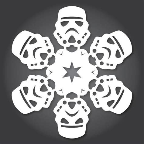 60 Free Paper Snowflake Templates—star Wars Style Christmas Ideas