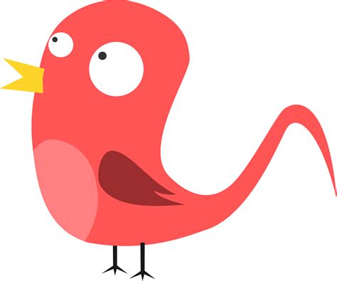 Pink Bird Vector Clipart Image Free Stock Photo Public