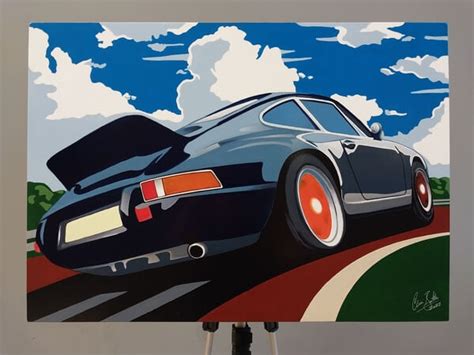 Porsche 911 Dynamic Duo Pop Art Paintings By Clive Botha Pcarmarket