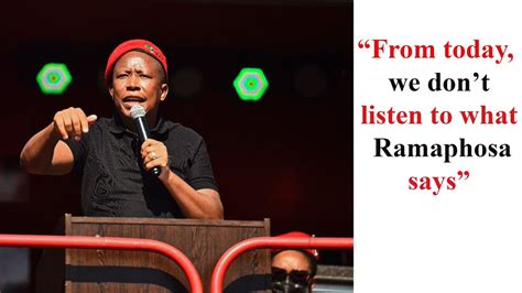 Julius Malema We Want Our Country Back We Have Nothing To Celebrate