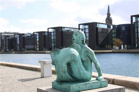 The Black Diamond Mermaid Statue In Copenhagen Mermaids Of Earth