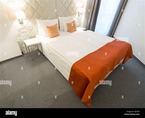 Modern Generic Hotel Room In European Country Stock Photo Alamy