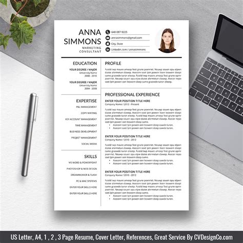 A curriculum vitae is a written overview of a person's experience and other qualifications. Best Selling MS Office Word Resume / CV Bundle The Anna ...