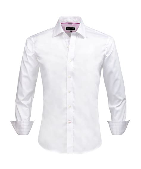 Slim Fit Shirt Button Cuff Classic White Shirt Slim Fit Shirt