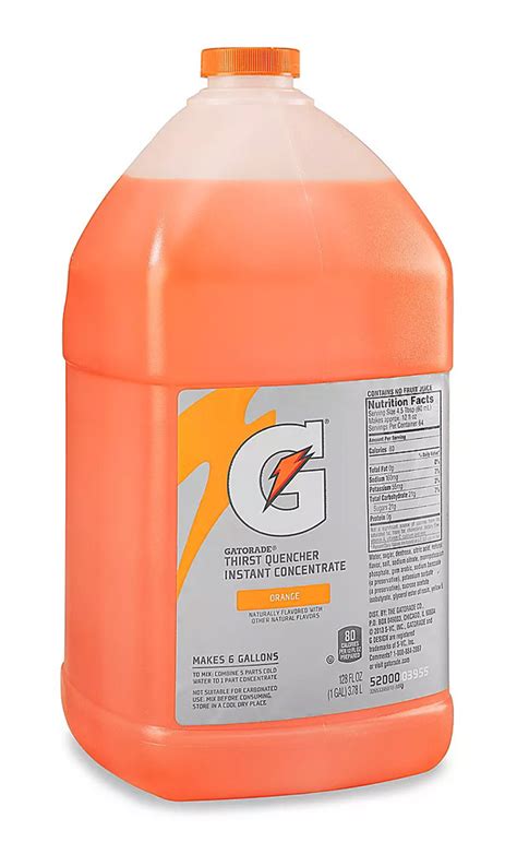 Gatorade Orange 1 Gallon Liquid Concentrate 4case