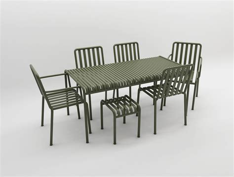 Shop lounge chairs at chairish, the design lover's marketplace for the best vintage and used furniture, decor and art. olive palissade table chair set hay design model 3D