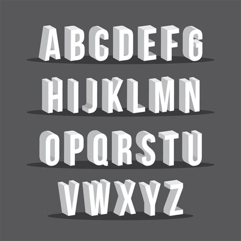 3d Fonts 165860 Vector Art At Vecteezy