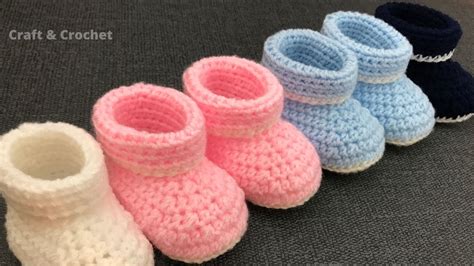 Easy Crochet Baby Booties Crochet Baby Shoes Craft Crochet Boots Youtube