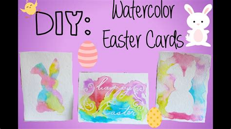 But if you have one or buy one, you can start working on easy homemade easter cards with the kids. DIY: Watercolor Easter Cards - YouTube