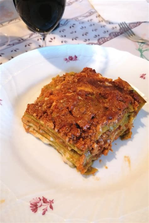 Lasagne Alla Bolognese Con Sfoglie Verdi Fatte In Casa La Tua Ricetta