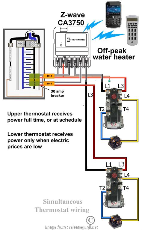 electric water heater wiring  beautiful electric water heater wiring diagram  rheem
