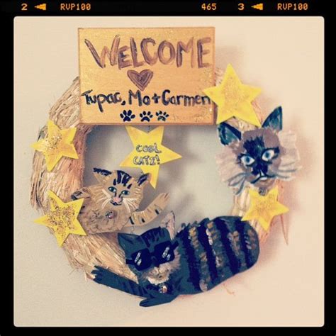 Cool Catz Customized Cat Wreath By Katiebadiewreaths On Etsy 3000