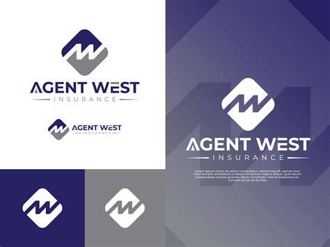 Agent West Logo Design By Md Saiful Islam On Dribbble